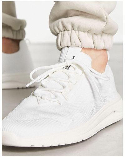 Pull&Bear Knit Racer Sneakers - White