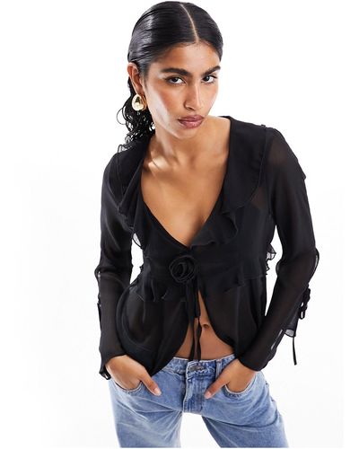 Miss Selfridge Blusa nera - Nero