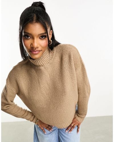 Threadbare Paisley - maglione accollato soffice color talpa - Neutro