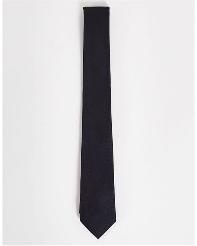 ASOS Cravate texturée - noir - Blanc