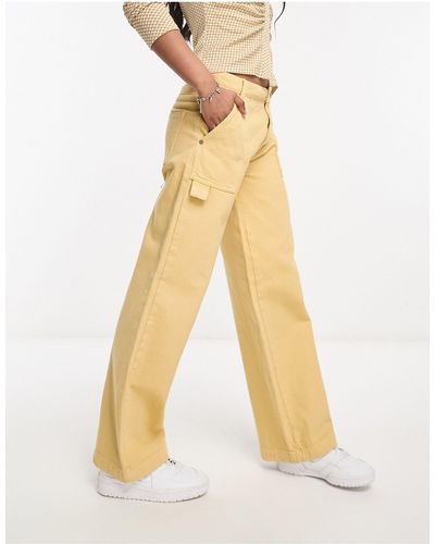 WÅVEN Rosco - jeans cargo color sabbia liscio - Neutro