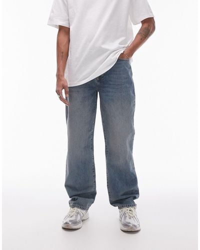 TOPMAN Loose Jeans - White