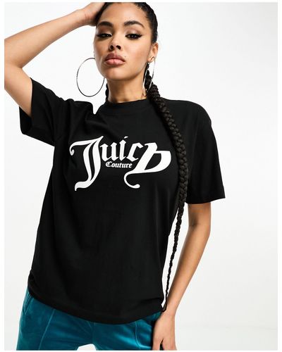 Juicy Couture Uniseks T-shirt - Zwart
