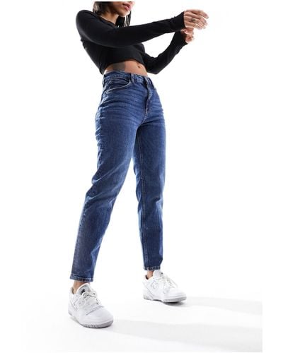 Mango Relaxed Mom Jeans - Blue