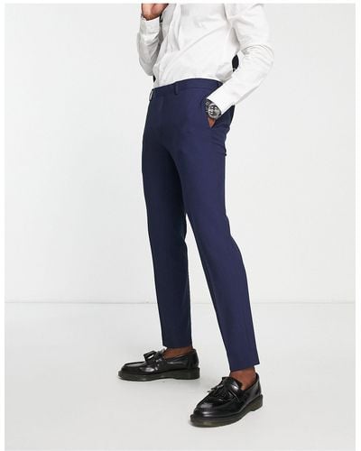 River Island Super Skinny Suit Pants - Blue