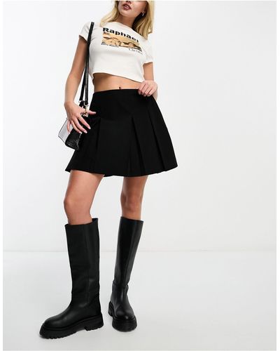 New Look Pleated Mini Skirt - Black