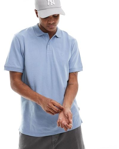 Wrangler Short Sleeve Polo Shirt - Blue