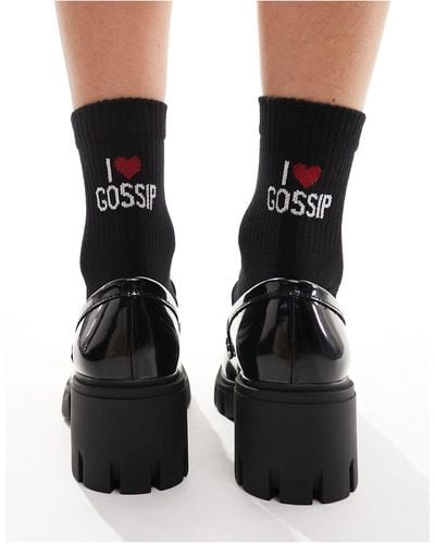 ASOS Socks With I Love Gossip - Black