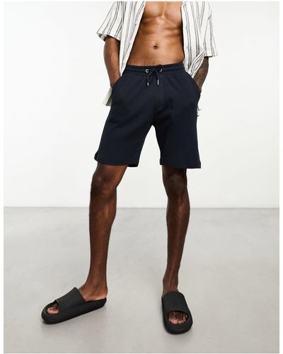 Only & Sons Waffle Jersey Shorts - Blue