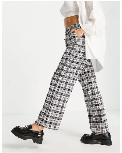 Pantalon a carreau hollister hot sale