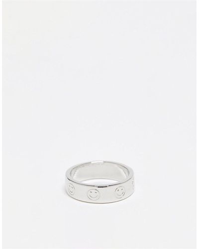 ASOS Ring Met Smileys - Zwart