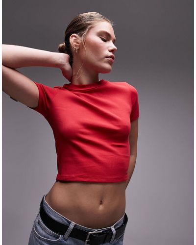 TOPSHOP Everyday - t-shirt rossa - Rosso