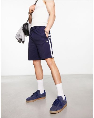 Fred Perry Taped Tricot Short - Blue