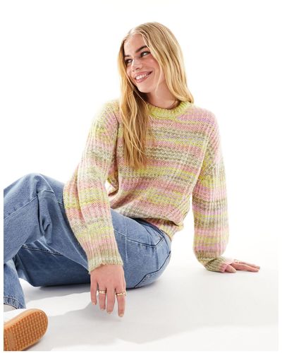JJXX Space Dye Knitted Sweater - Blue