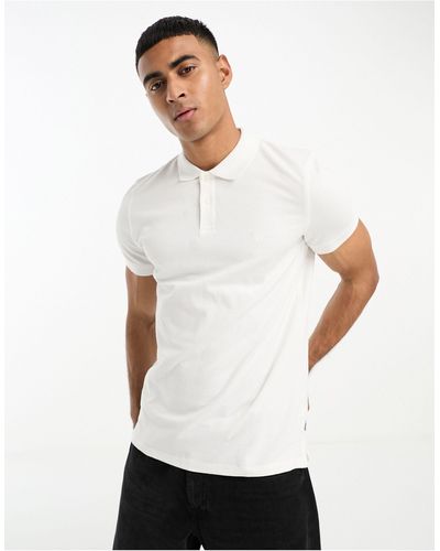 Wrangler Solid Polo Shirt - White