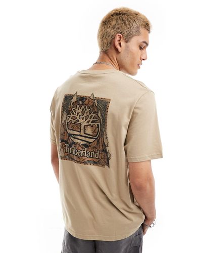 Timberland Camiseta extragrande con estampado en la espalda - Neutro