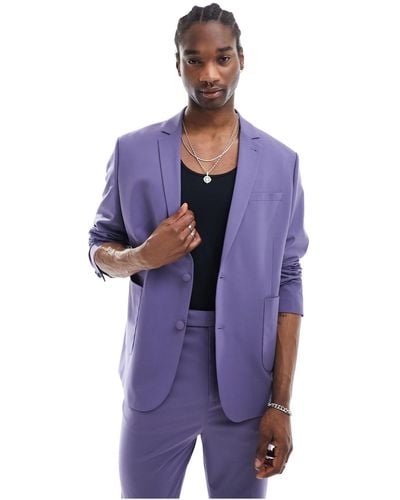 ASOS Oversized Suit Jacket - Purple