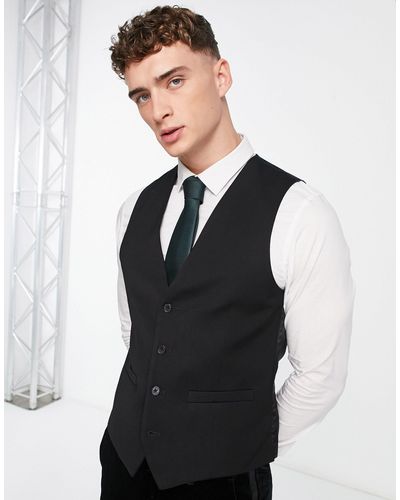 French Connection Slim-fit Gilet - Zwart