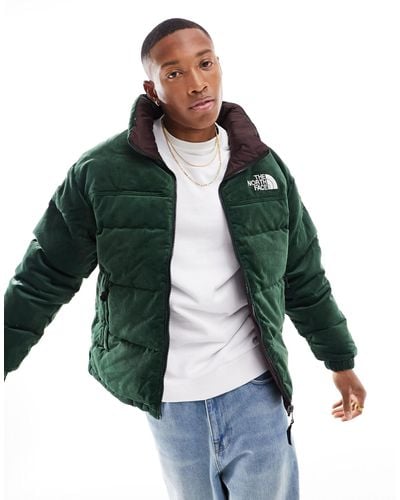 The North Face 92 Reversible Nuptse Down Puffer Jacket - Green