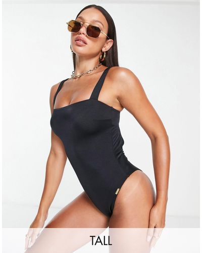 Free Society Tall Square Neck Swimsuit - Blue