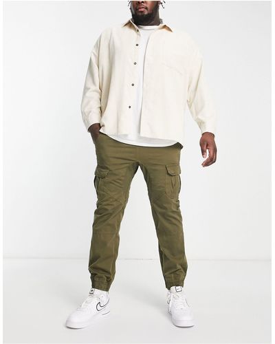 Another Influence Plus Cargo Trousers - White