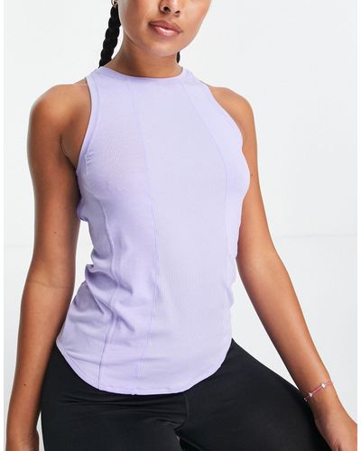 Nike Nike yoga luxe - débardeur en tissu dri-fit - lilas - Violet
