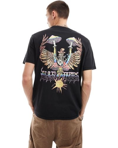 AllSaints Strummer Back Print T-shirt - Black