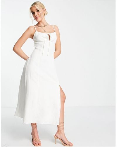 Forever New Strappy Midi Dress - White