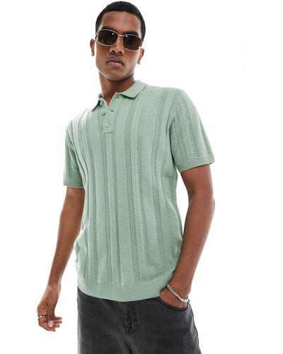 Hollister Polo en maille - Vert