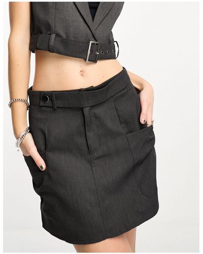 Noisy May Mini-jupe d'ensemble avec poche - Noir