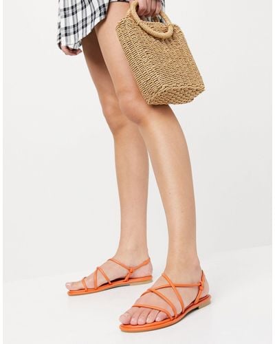 ALDO Kuerten Strappy Flat Sandals - Orange