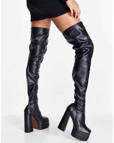 ASOS – kathleen – overknee-stiefel - Schwarz