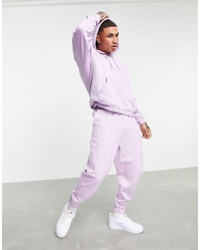 ASOS Oversized Tracksuit With Hoodie And Oversized jogger - Purple