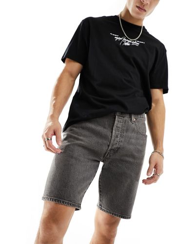 Levi's – 501 original – jeans-shorts - Schwarz