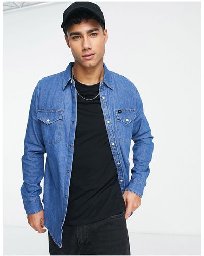 Lee Jeans Denim Overshirt - Blauw