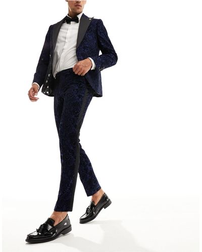 Twisted Tailor Arundati Suit Pants - Blue