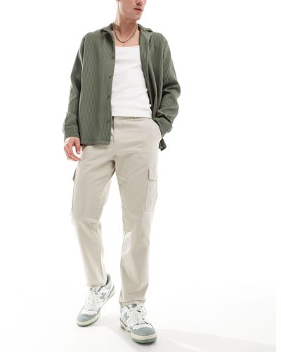 New Look Pantaloni cargo color pietra - Neutro