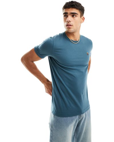 Abercrombie & Fitch T-shirt avec logo emblématique en 3d - moyen - Bleu