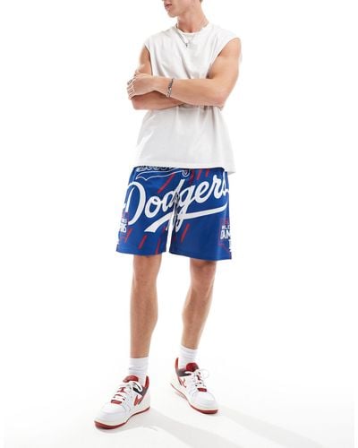 KTZ La Dodgers Graphic Jersey Shorts - Blue