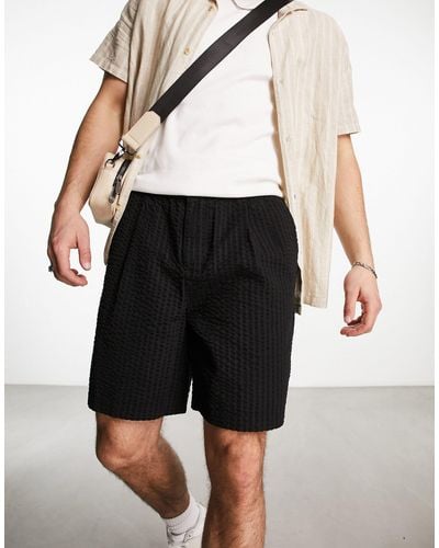 New Look Pull On Smart Shorts - Black