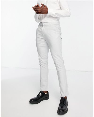 New Look Skinny Suit Trousers - White