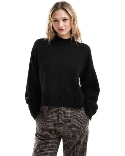 Monki Knitted Turtleneck Sweater - Black