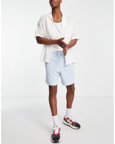 New Look Oversized Jersey Shorts - Blue