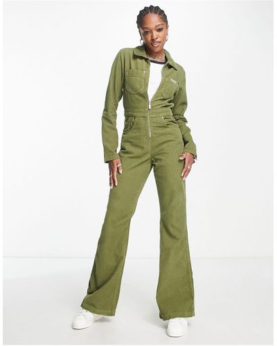 Kickers Bootcut Retro Boilersuit - Green