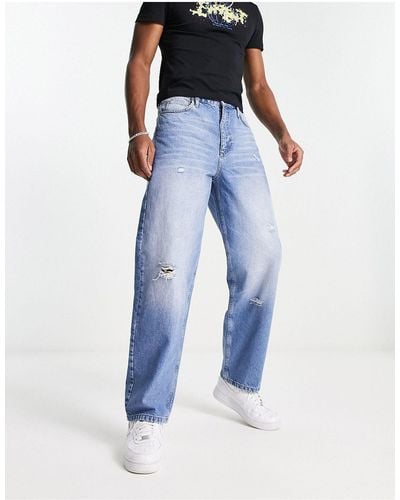 Collusion – x014 – weite jeans im stil der 90er - Blau