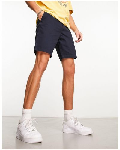 New Look Straight Chino Shorts - Blue
