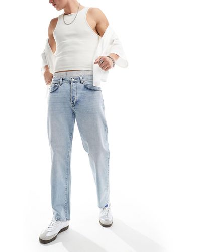 SELECTED – locker geschnittene jeans - Blau