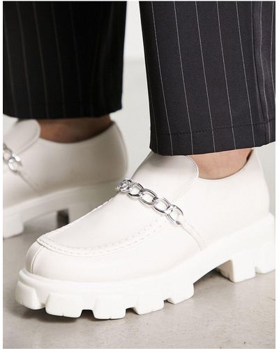 Public Desire Man Theo - Loafers Met Kettingdetail - Zwart