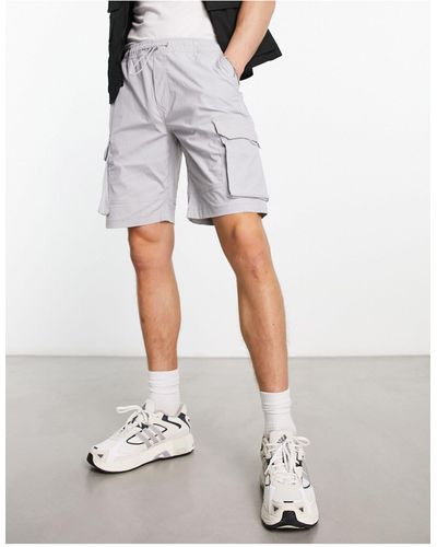 Jack & Jones Intelligence – funktions-cargo-shorts - Weiß