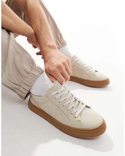 Pull&Bear Gum Sole Sneaker - White